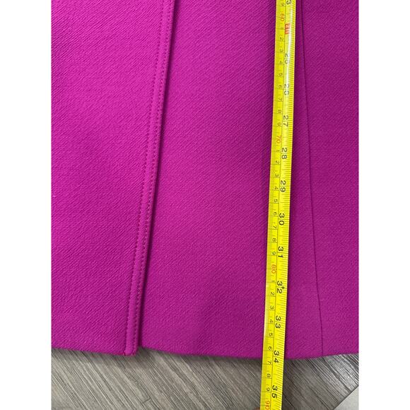 J. Crew Double Cloth Italian Wool Coat Pink Fuchsia Thinsulate 0 Petite - Picture 6 of 6